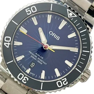 Oris Aquis Date 01 733 7766 4185 41mm Stainless steel Blue