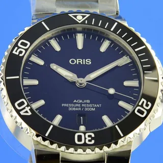 Oris Aquis Date 0173377664135 41.5mm Stainless steel Blue