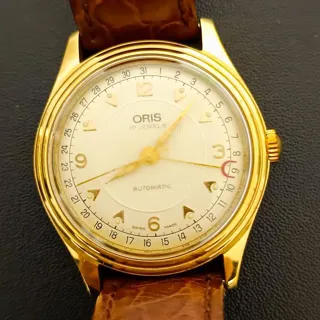 Oris Pointer Date 7403 35mm Gold-plated