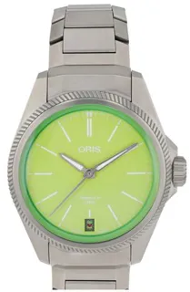 Oris ProPilot 01 400 7778 7157-Set 39mm Titanium Green