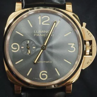 Panerai Luminor Due PAM 00675 45mm Red gold Gray