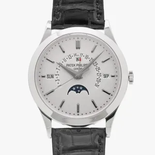 Patek Philippe Perpetual Calendar 5496P-001 39.5mm Platinum Silver