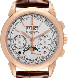 Patek Philippe Perpetual Calendar Chronograph 5270R-001 Rose gold Silver