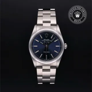 Rolex Air King 14000M Stainless steel Blue