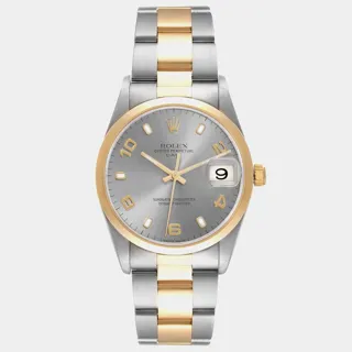 Rolex Date Yellow gold and Stainless steel Gray