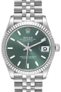 Rolex Datejust 278274-0018 White gold and Stainless steel Green