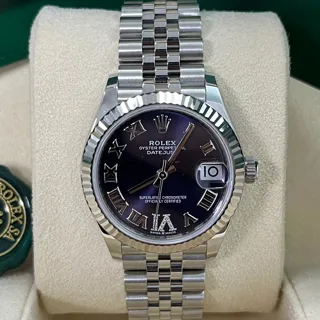 Rolex Datejust 278274-0026 White gold and Stainless steel Aubergine