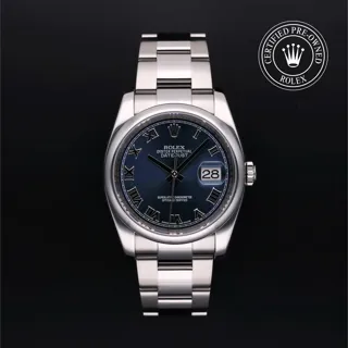 Rolex Datejust 36 116200 Stainless steel Blue