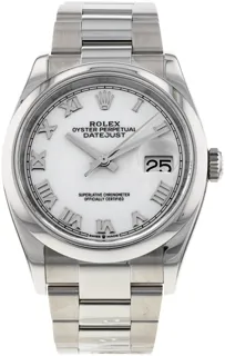 Rolex Datejust 36 126200 Stainless steel White