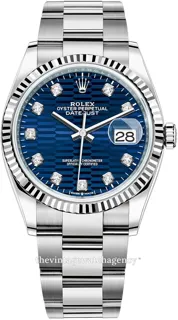 Rolex Datejust 36 126234-0058 White gold and Stainless steel Blue