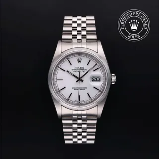 Rolex Datejust 36 16200 Stainless steel White