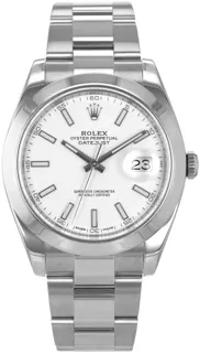 Rolex Datejust 41 126300 Stainless steel White