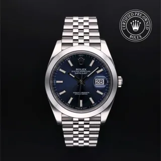 Rolex Datejust 41 126300 Stainless steel Blue