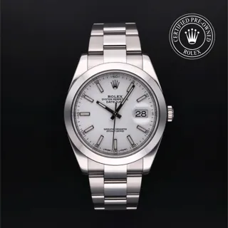 Rolex Datejust 41 126300 Stainless steel White