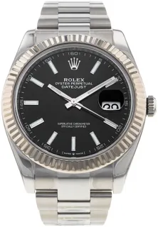 Rolex Datejust 41 126334 White gold and Stainless steel Black