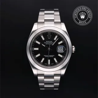 Rolex Datejust II 116300 Stainless steel Black