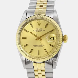 Rolex Datejust Stainless steel and 18k yellow gold Champagne