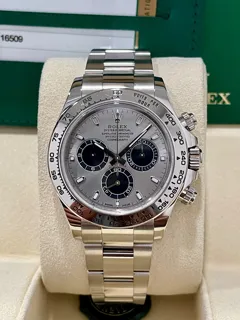 Rolex Daytona 116509-0072 White gold Silver