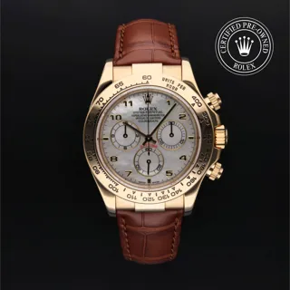 Rolex Daytona 116518 18k yellow gold White