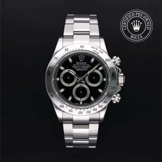 Rolex Daytona 116520 40mm Oystersteel Black