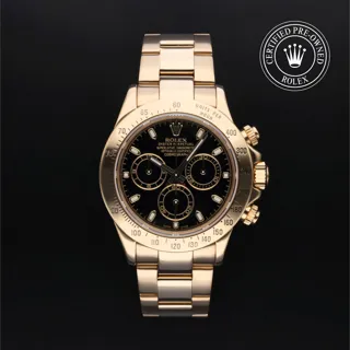 Rolex Daytona 116528 18k yellow gold Black