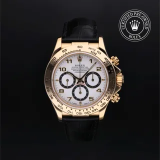 Rolex Daytona 16518 18k yellow gold White