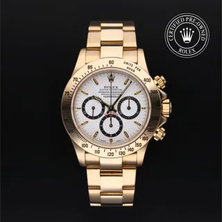 Rolex Daytona 16528 18k yellow gold White