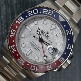 Rolex GMT-Master II 126719BLRO-0002 White gold Silver