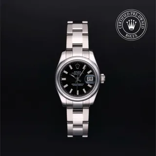 Rolex Lady-Datejust 179160 Stainless steel Black