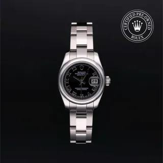 Rolex Lady-Datejust 179160 Stainless steel Black