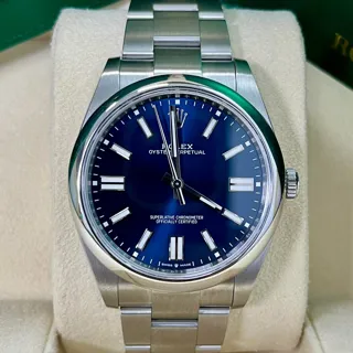 Rolex Oyster Perpetual 124300-0003 Stainless steel Blue