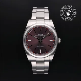 Rolex Oyster Perpetual 39 114300 Stainless steel Red