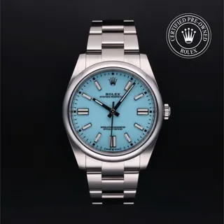 Rolex Oyster Perpetual 124300-0006 41mm Stainless steel Turquoise