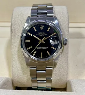 Rolex Oyster Perpetual Date 1500 ST Stainless steel Black