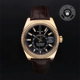 Rolex Sky-Dweller 326138-0002 18k yellow gold Black