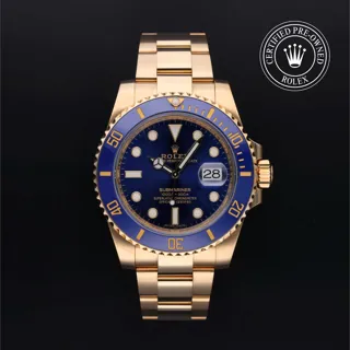 Rolex Submariner 116618LB 18k yellow gold