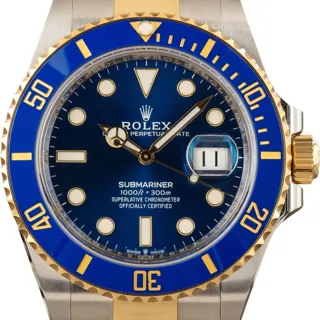 Rolex Submariner 126613 Stainless steel and 18k yellow gold blue