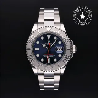 Rolex Yacht-Master 116622-0001 Platinum and Stainless steel Blue