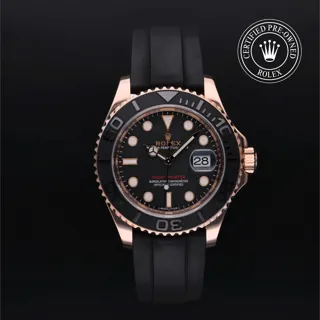 Rolex Yacht-Master 116655-0001 Ceramic and Rose gold Black