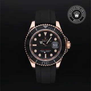 Rolex Yacht-Master 116655-0001 Ceramic and Rose gold Black