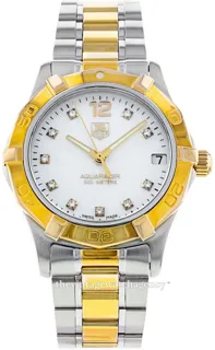 TAG Heuer Aquaracer WAF1320.BB0820 32mm Yellow gold and Stainless steel White