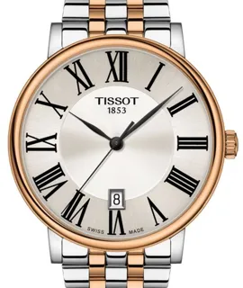 Tissot Carson T1224102203300 40mm Rose gold and Stainless steel Silver