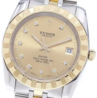 Tudor Classic 21013 37mm yg Golden