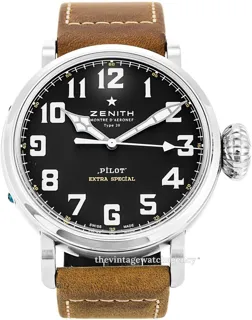 Zenith Pilot Type 20 Extra Special 03.2430.3000/21.c738 Stainless steel Black