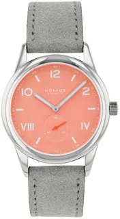 NOMOS Club Campus 725 Stainless steel Orange