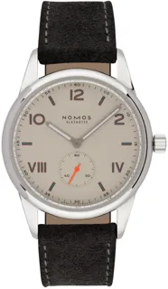 NOMOS Club 38 Campus 735 Stainless steel White