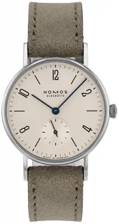 NOMOS 123 33mm Stainless steel White