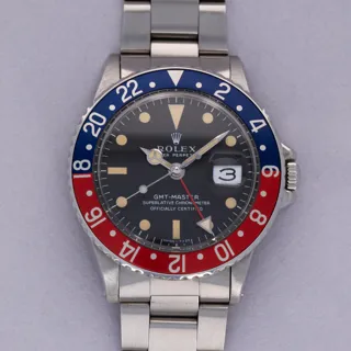 Rolex GMT-Master 1675 40mm Stainless steel Black