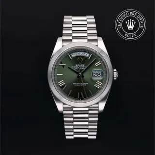 Rolex Day-Date 40 228206 Platinum Green