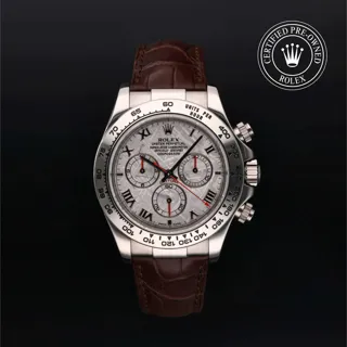 Rolex Daytona 116519-0195 40mm White gold Silver